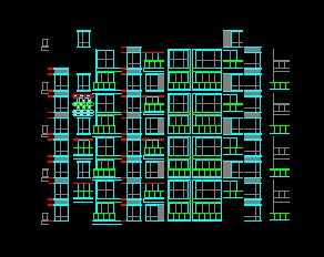 某十层塔式结构住宅建筑施工图免费下载 建筑规划图